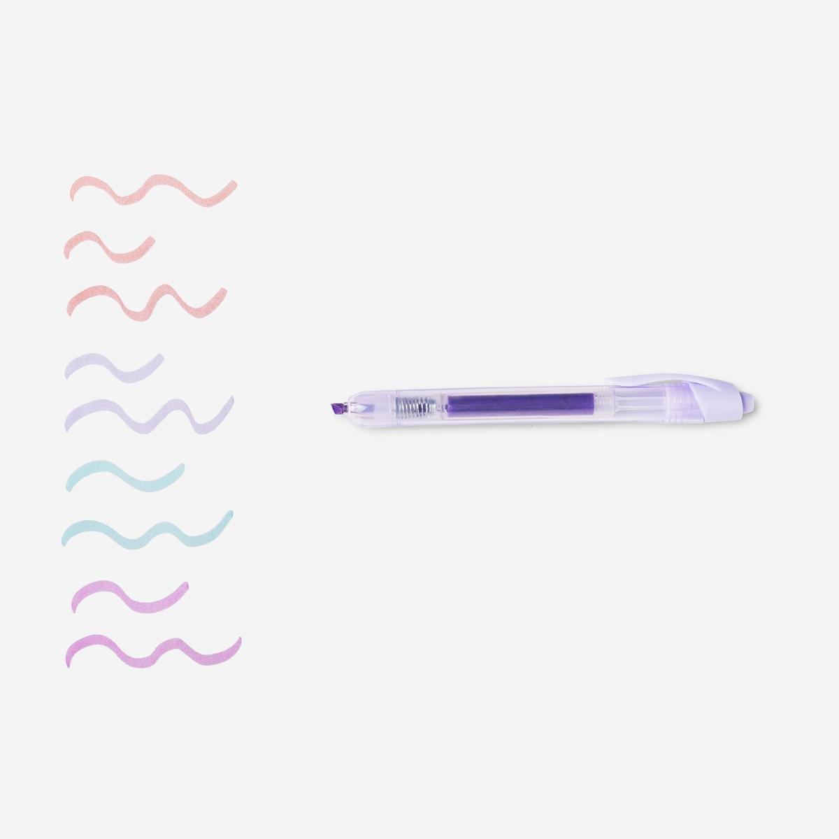 MULTI      Retractable highlighters. 4 pcs