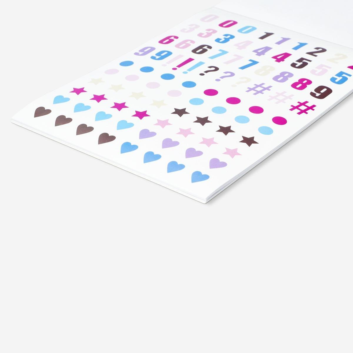 Multicolour stickers 20 sheets