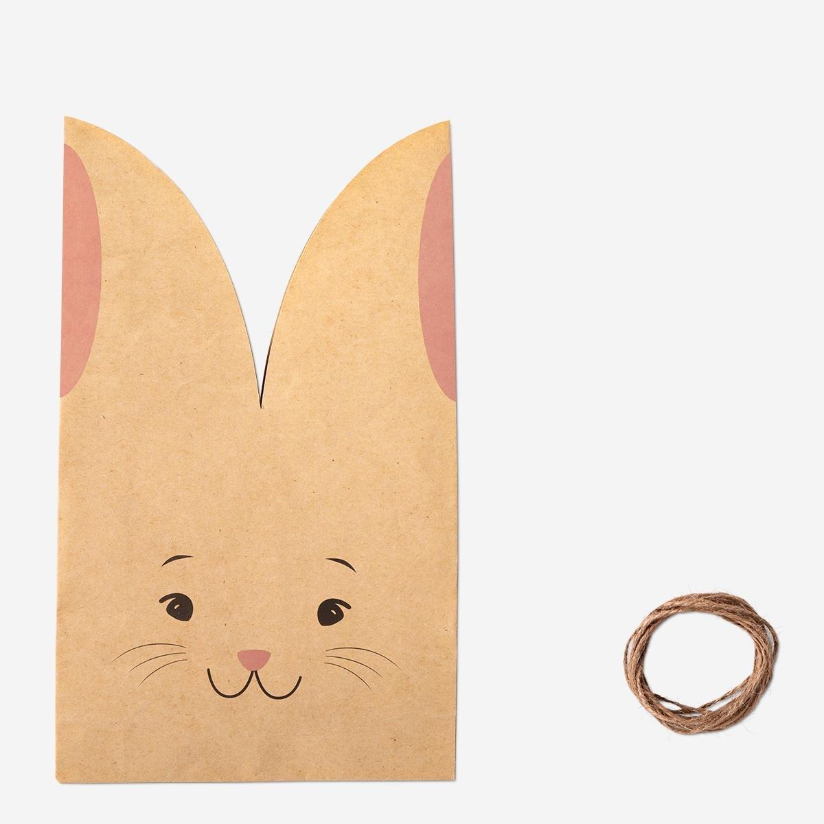 Brown easter gift bags. 4 pcs