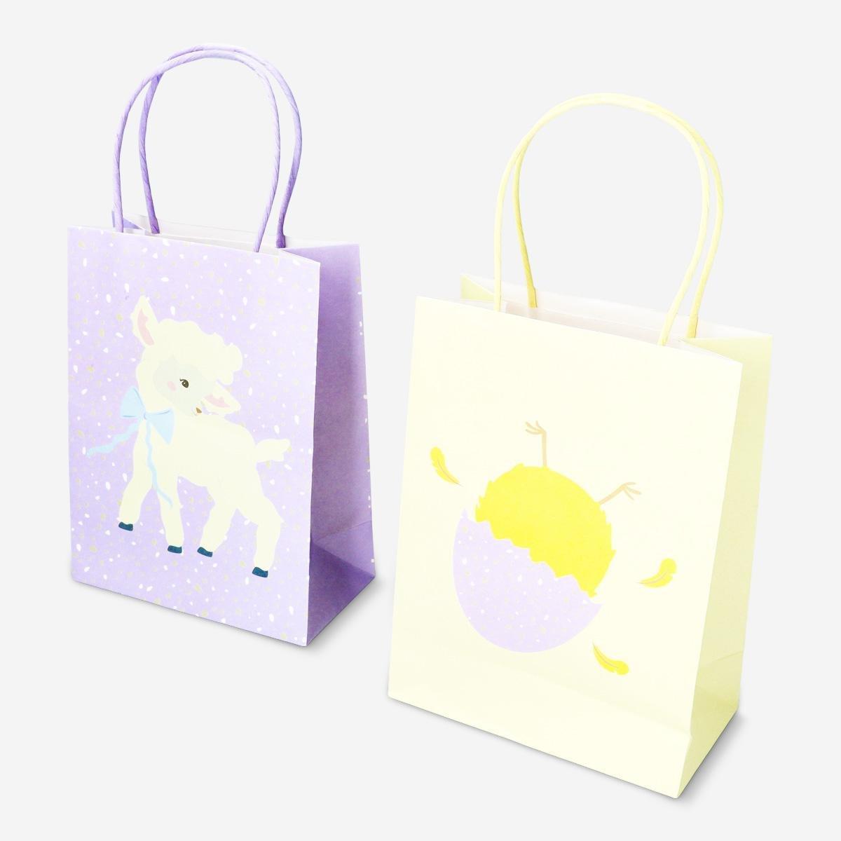 Multicolour gift bags. 2 pcs