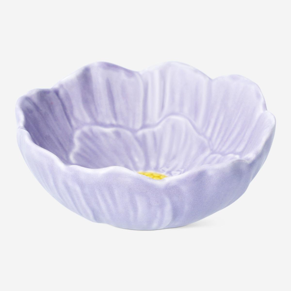 Purple small flower bowl