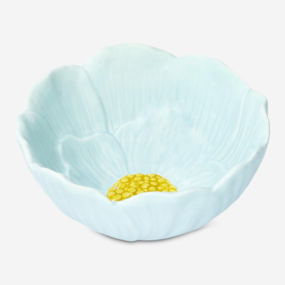 Blue medium flower bowl