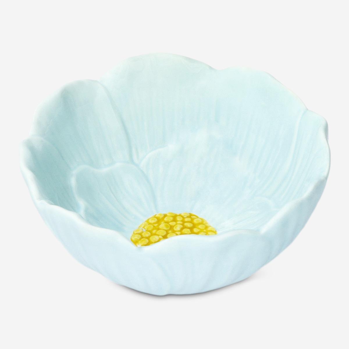 Blue flower bowl. medium