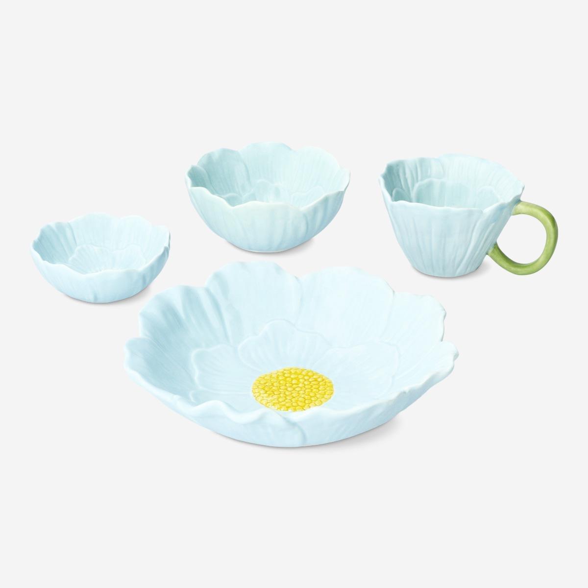 Blue Flower Bowl. Large