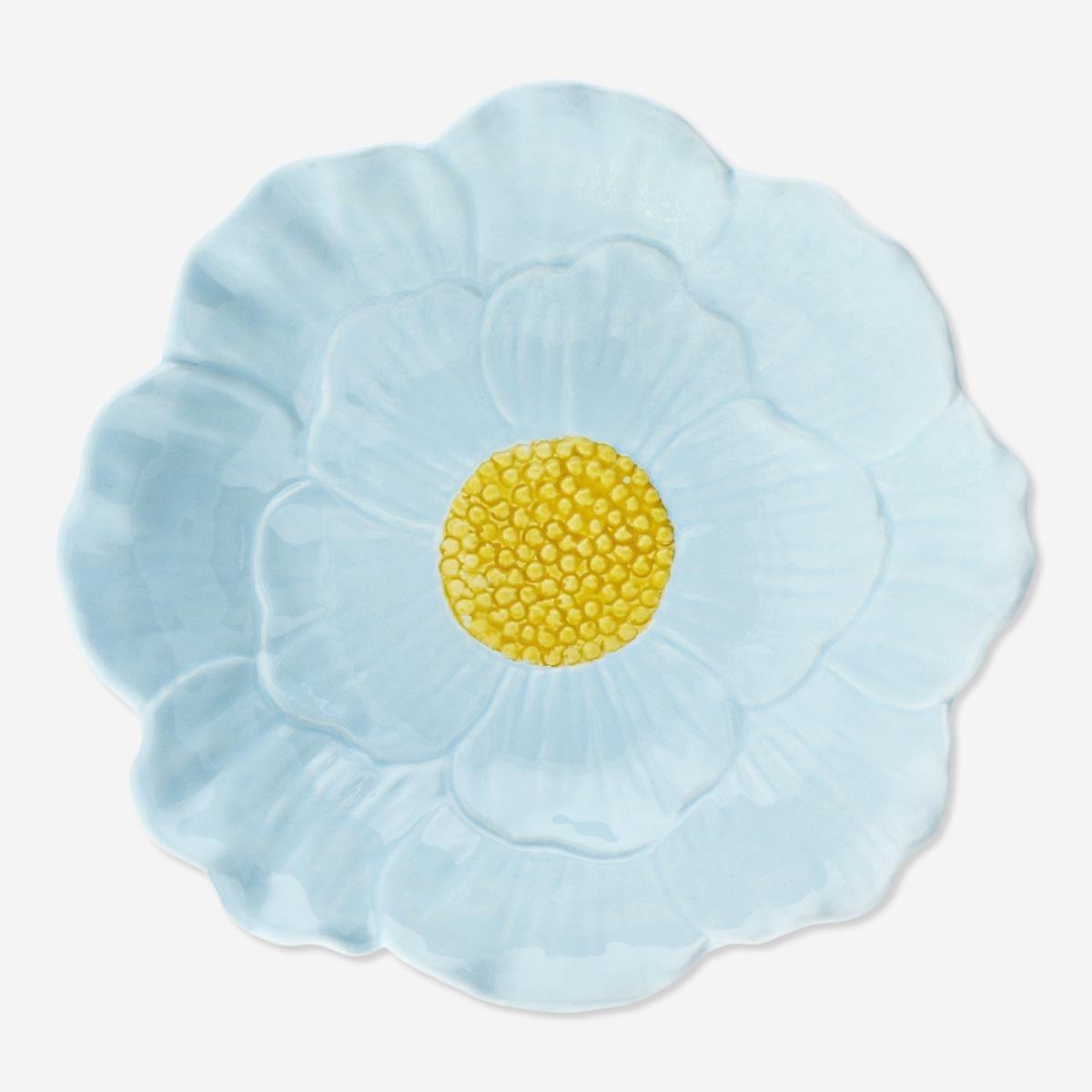 Blue Flower Bowl. Large