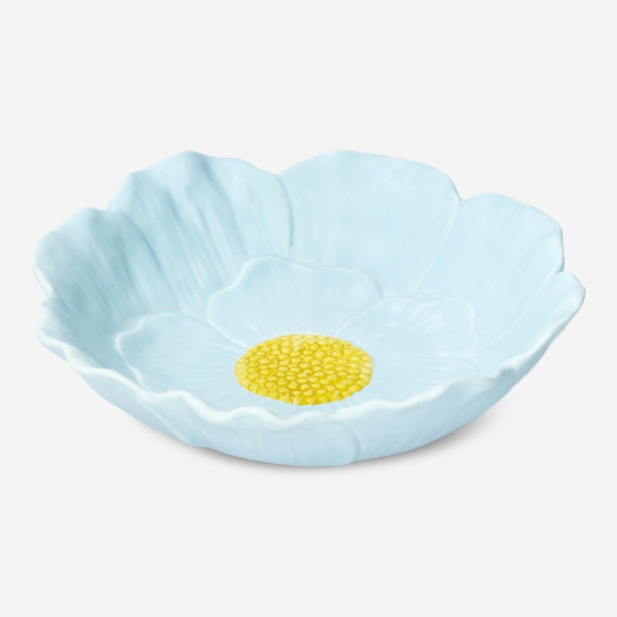 Blue Flower Bowl. Large