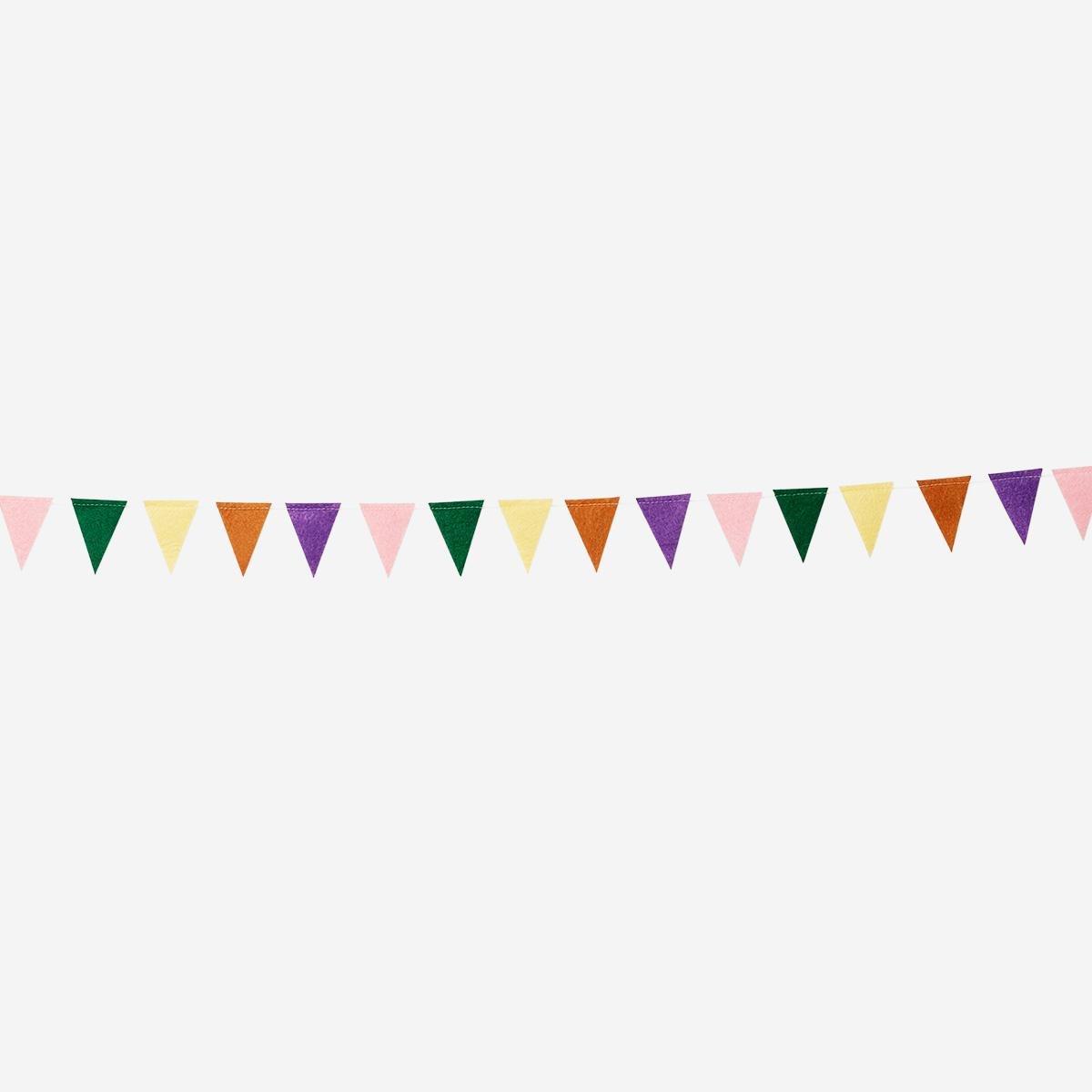 Multicolour Fabric Garland. 400 Cm