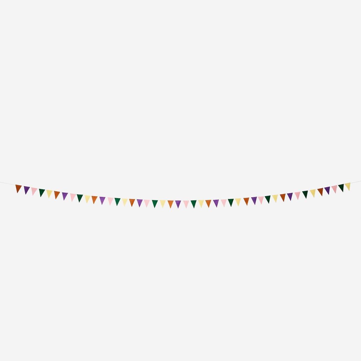 Multicolour Fabric Garland. 400 Cm