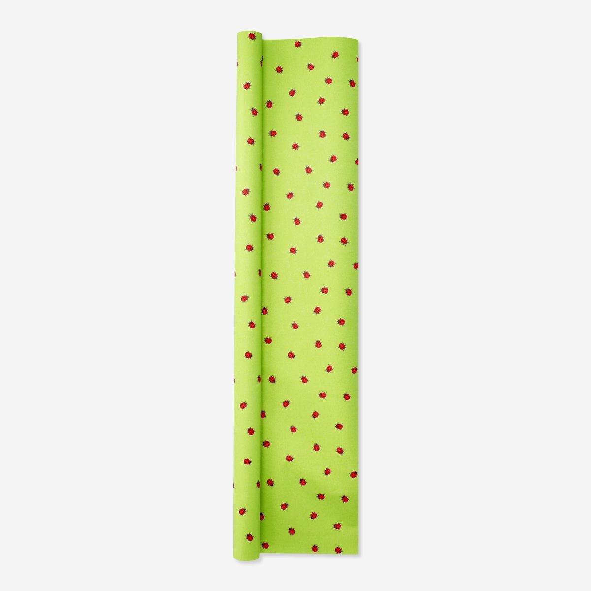 Green wrapping paper. 400 cm