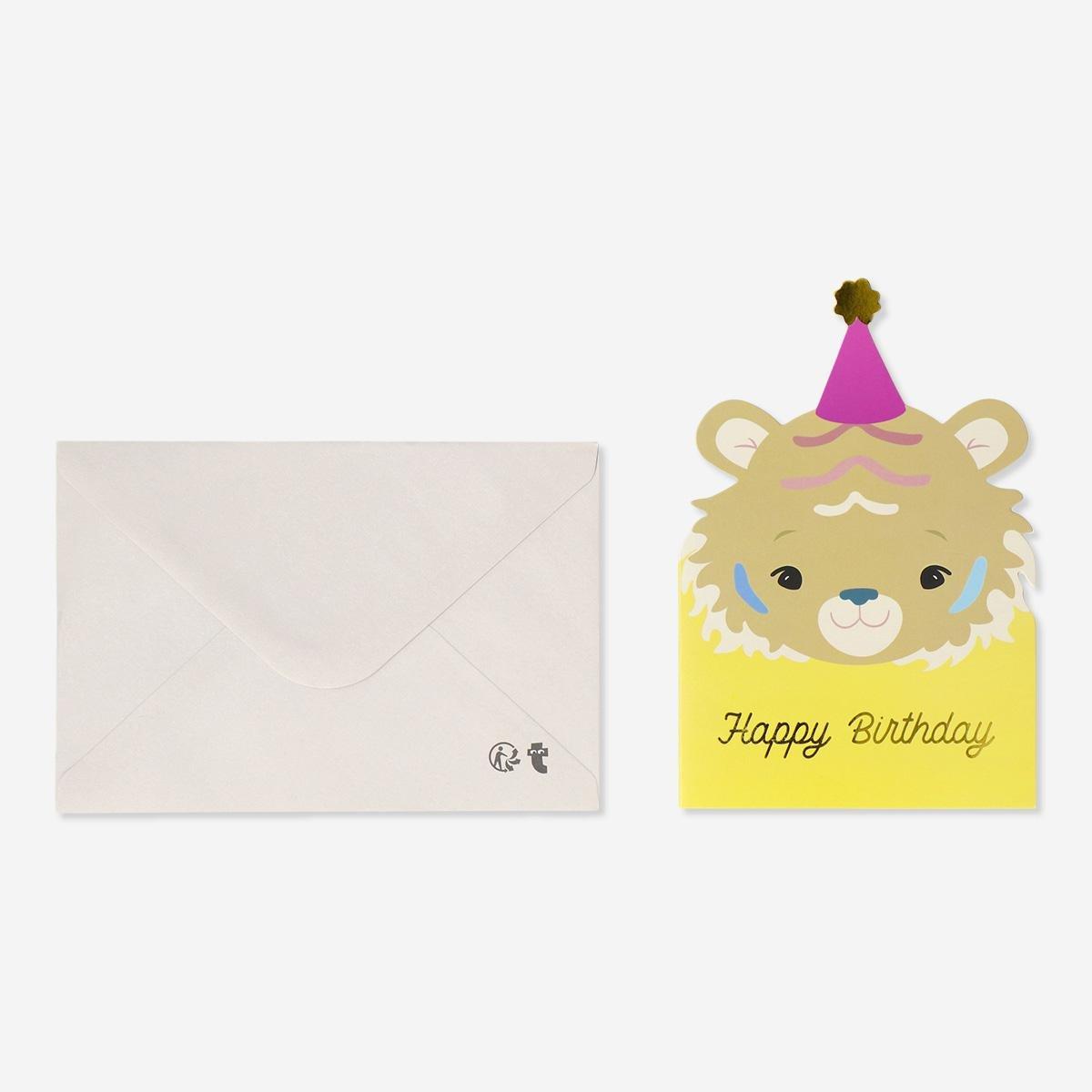 Multicolour card with envelope