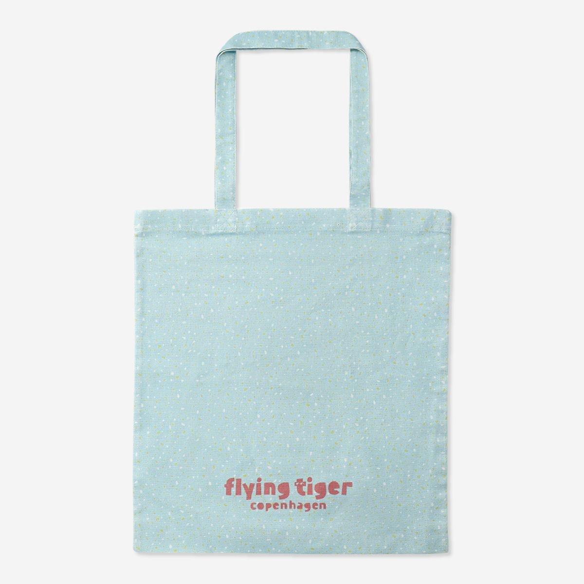 Blue tote bag