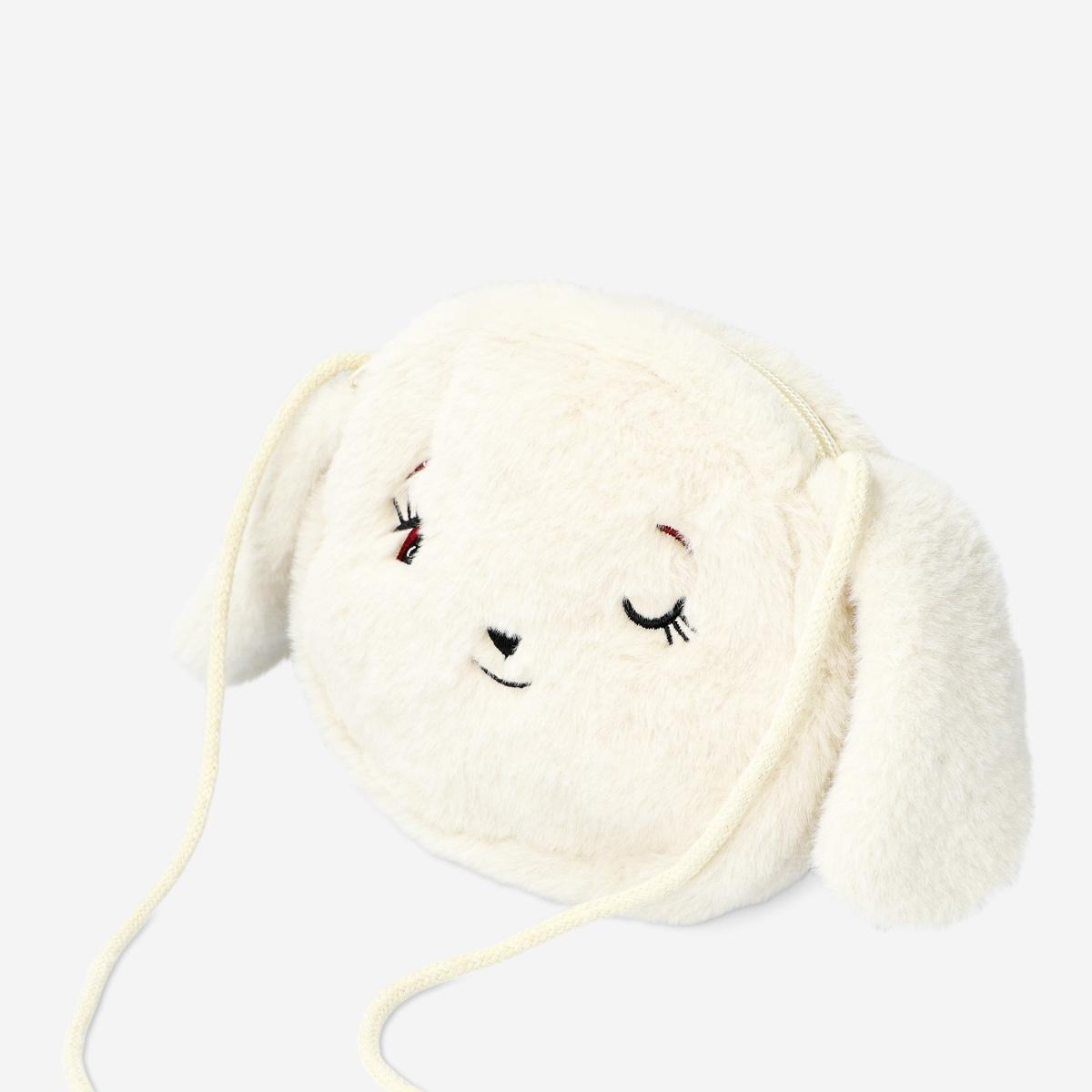 White bunny soft bag