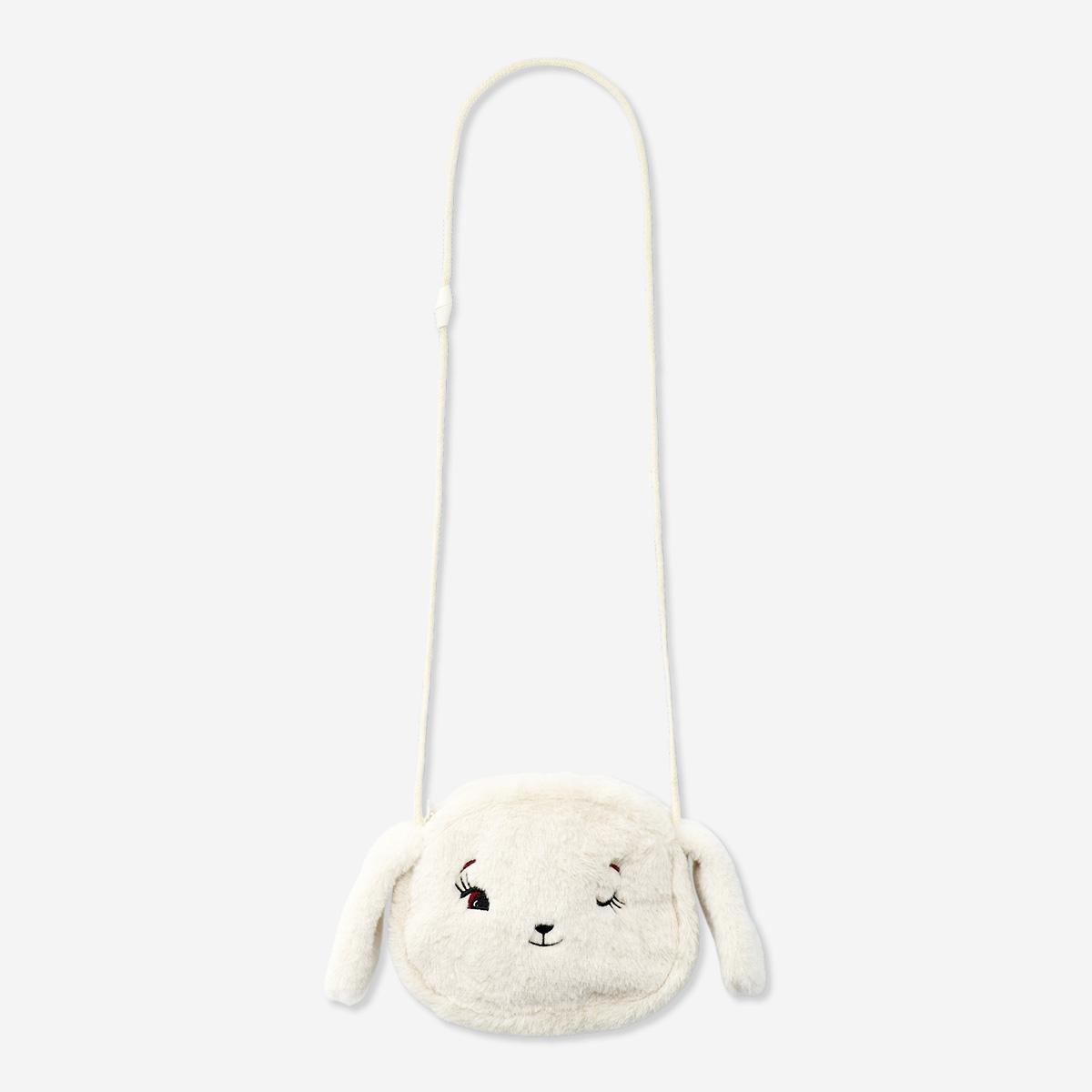 White bunny soft bag