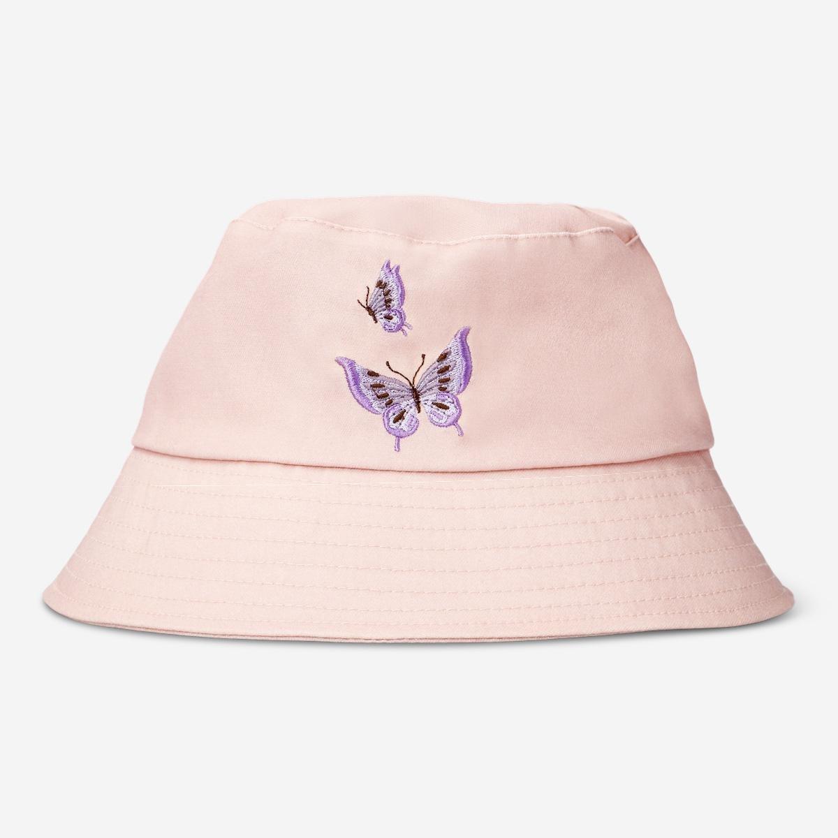 Pink bucket hat