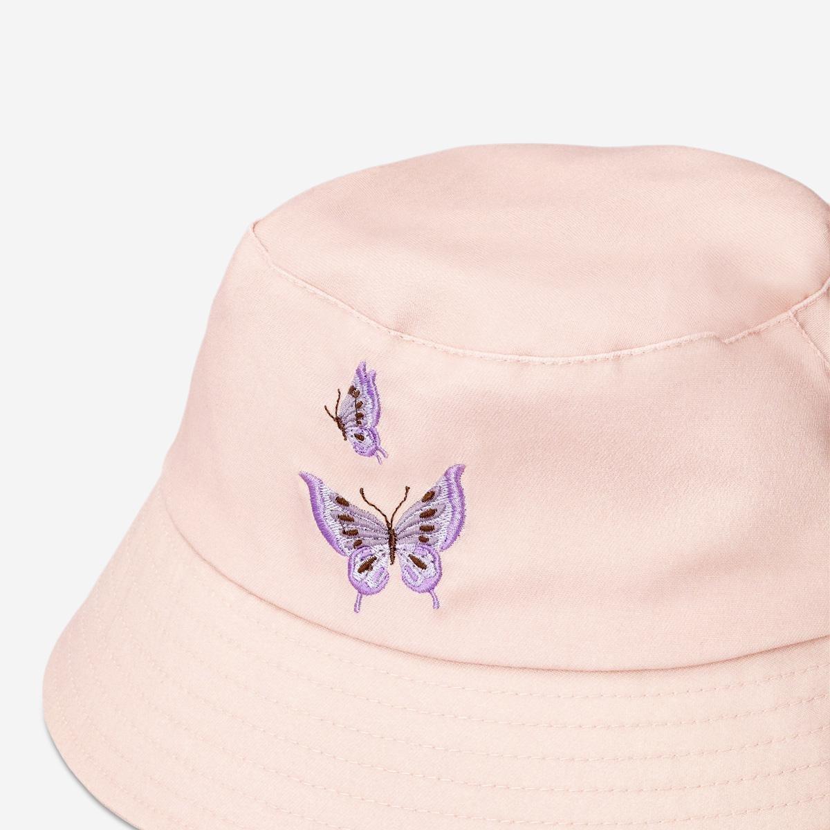 Pink bucket hat