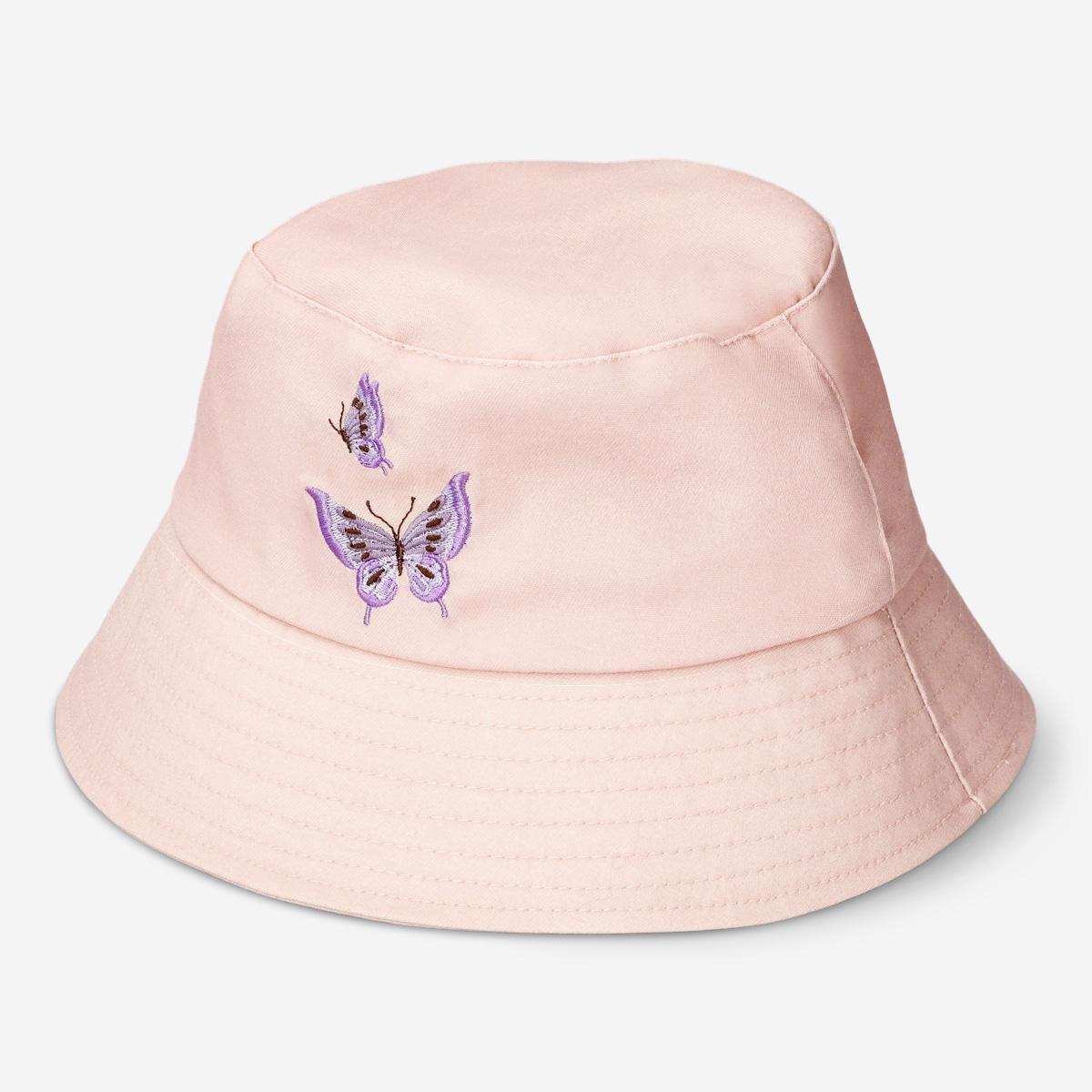 Pink bucket hat