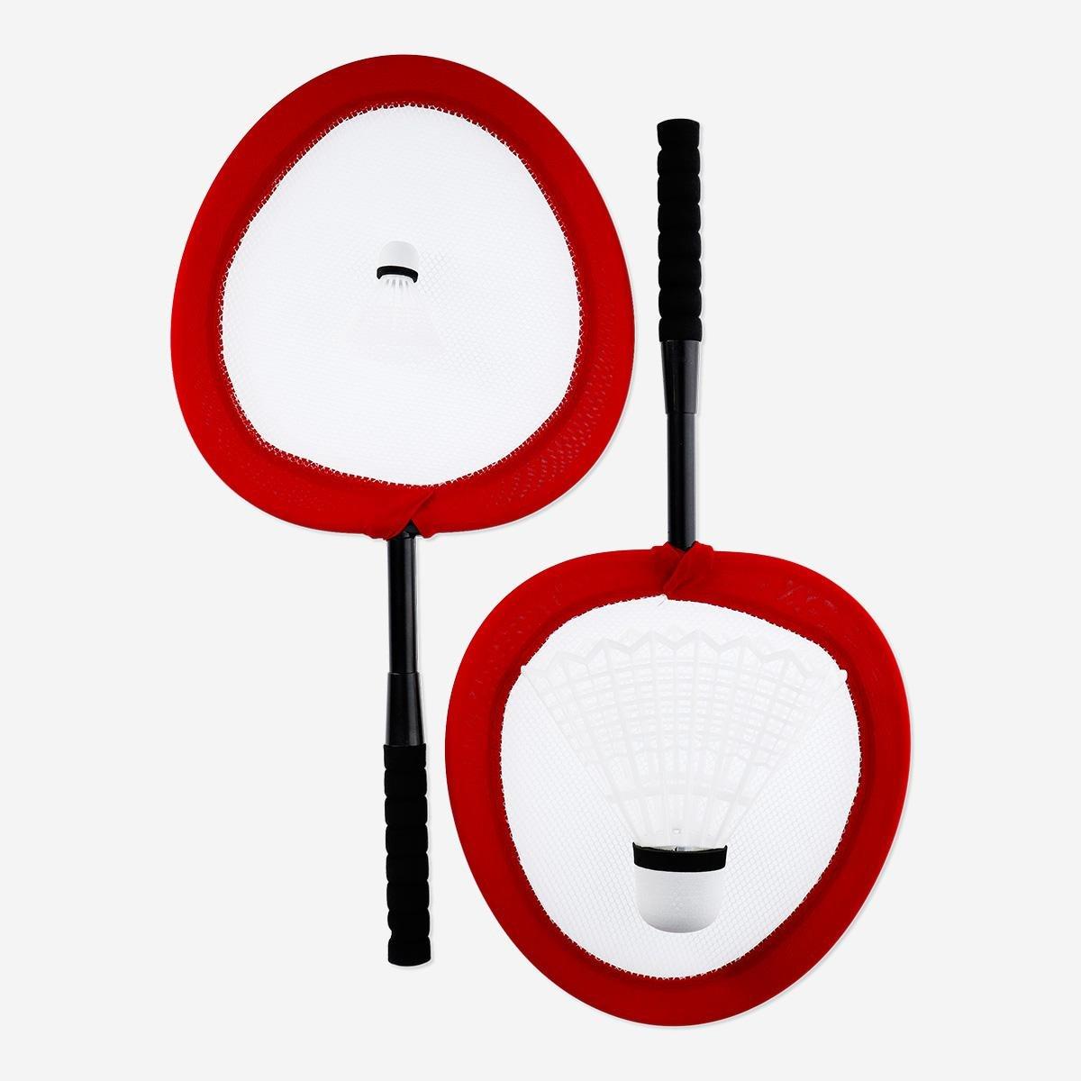 Red badminton set