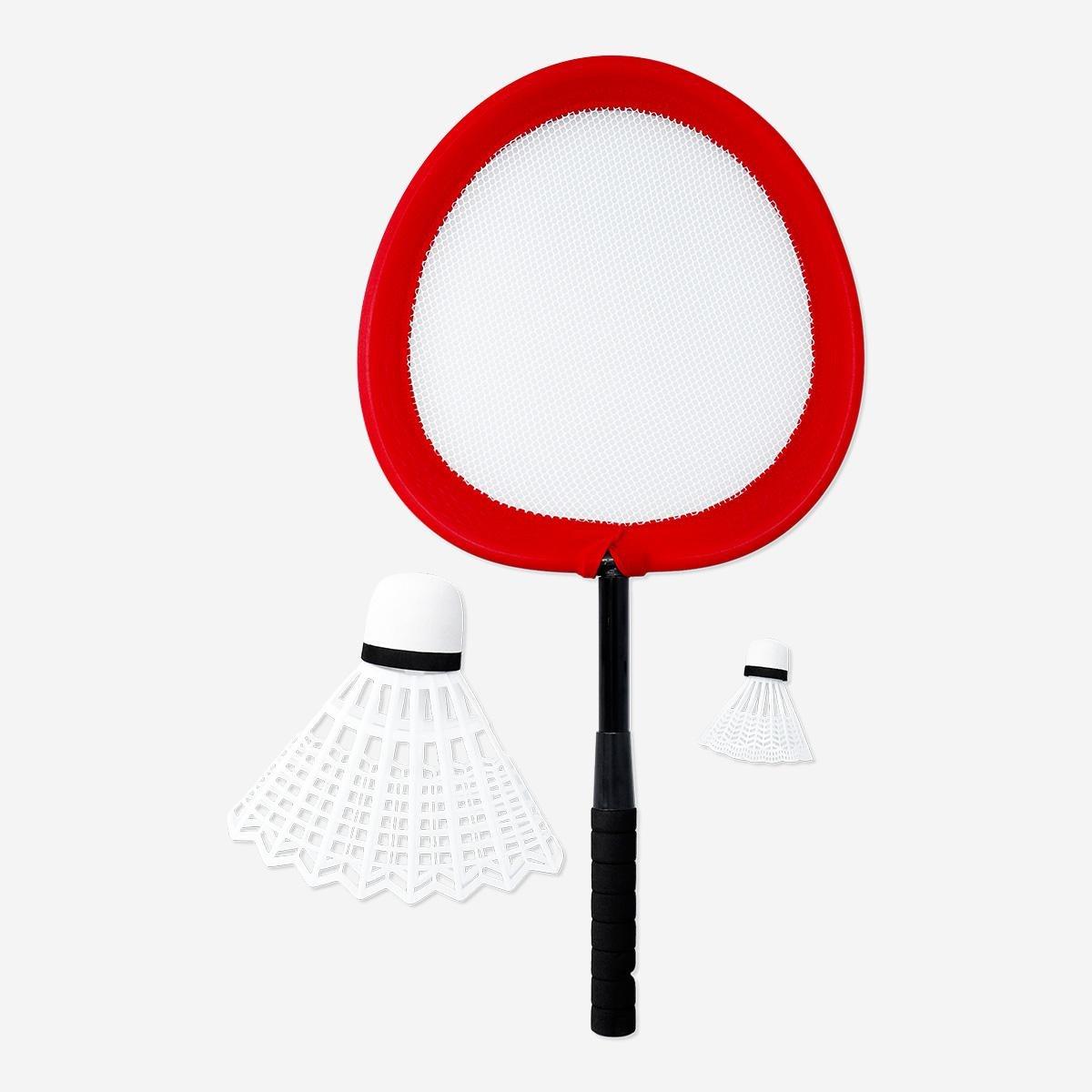 Red badminton set