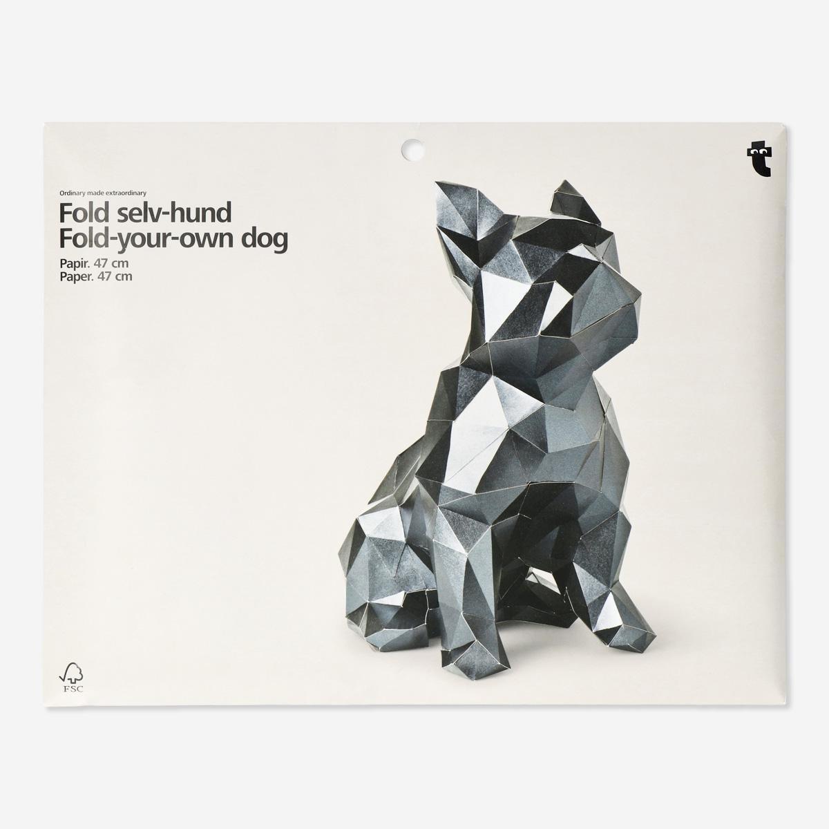 Black Fold-Your-Own Dog