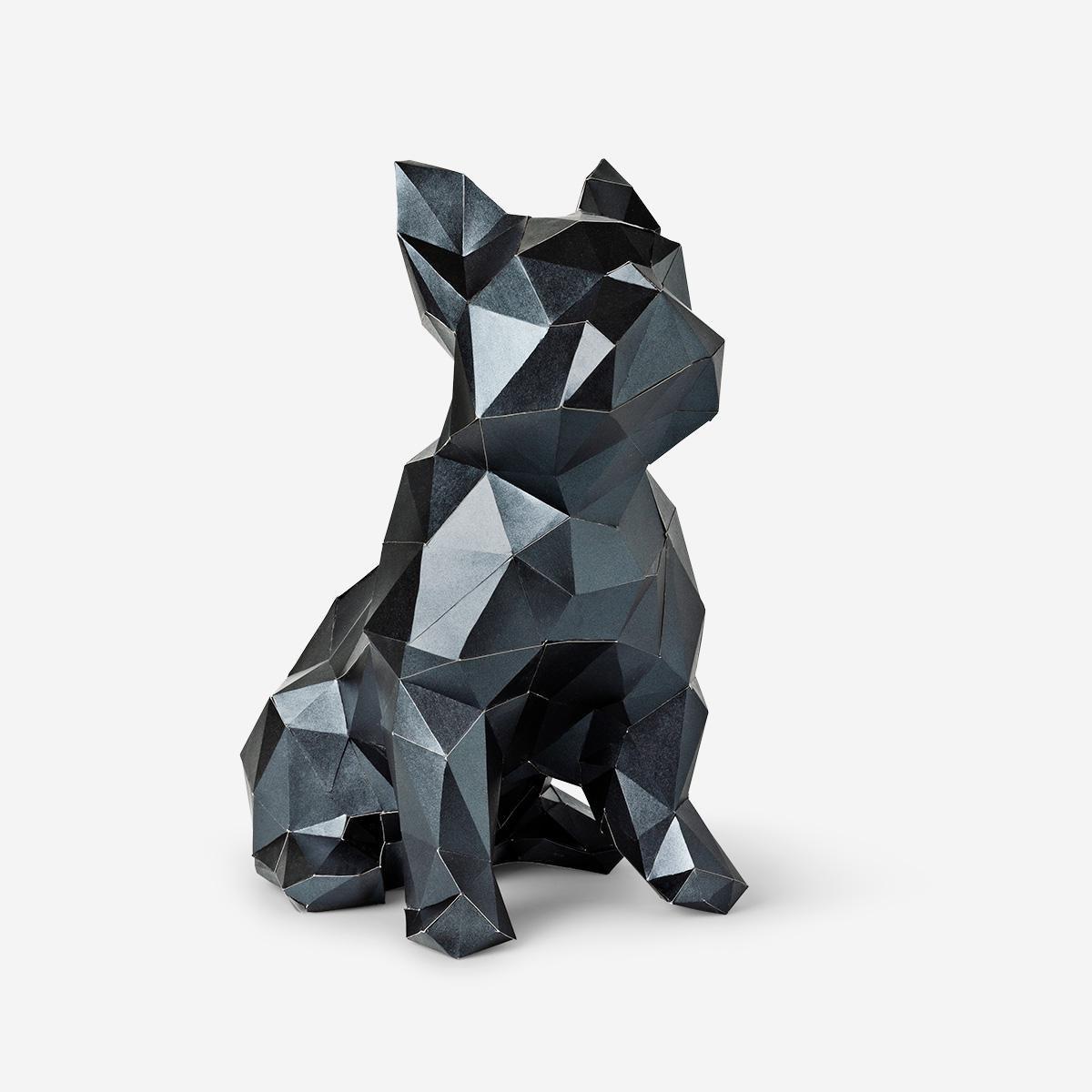 Black fold-your-own dog