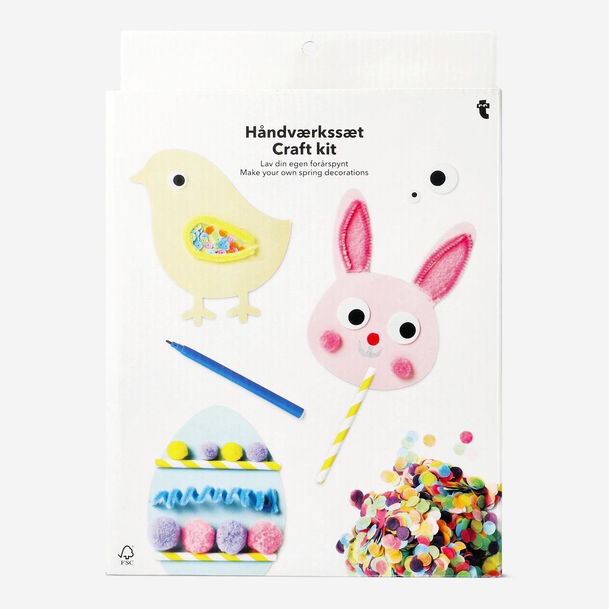 Multicolour craft kit. make your own spring decorations