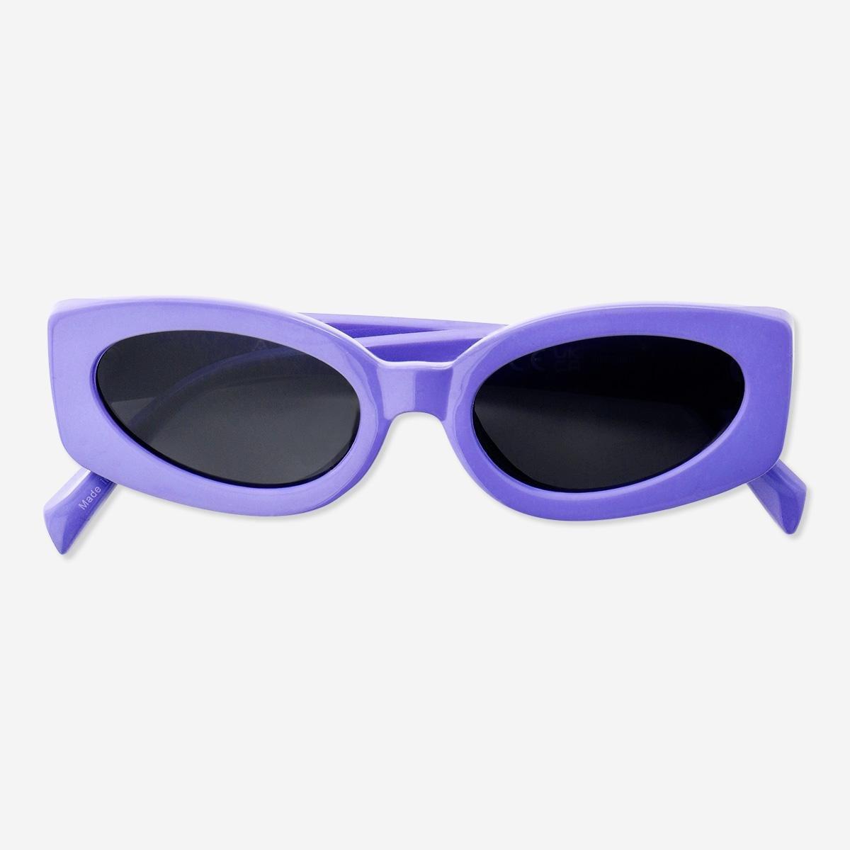 Purple oval sunglasses