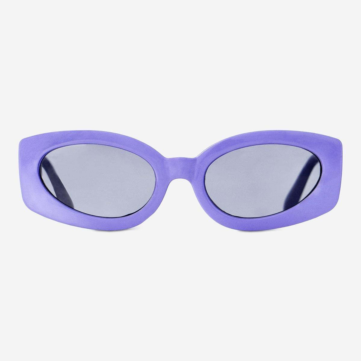Purple oval sunglasses
