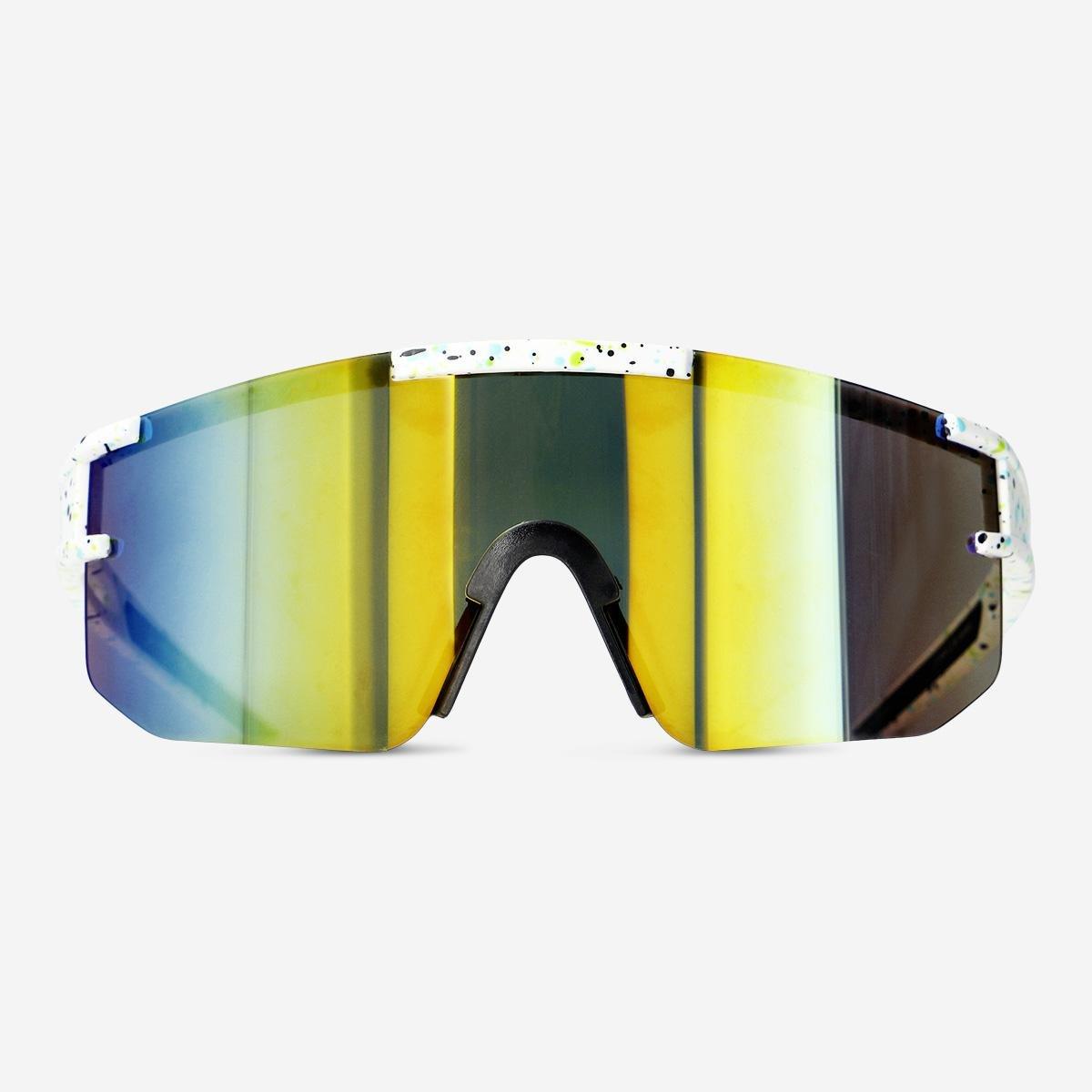 Multicolour  oversized sporty sunglasses