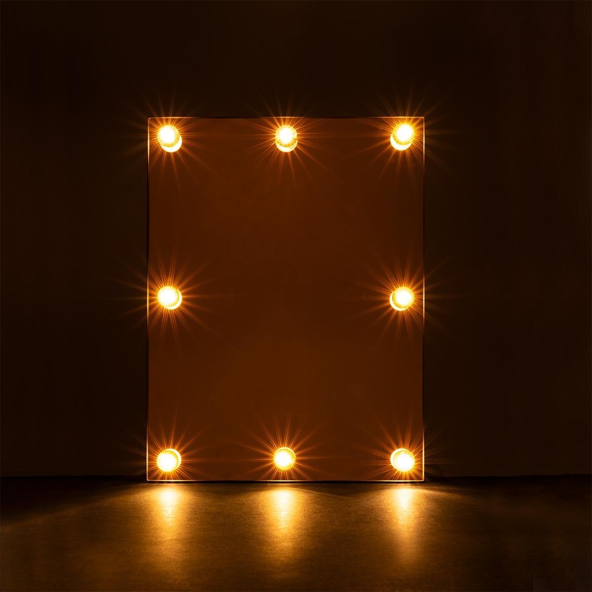 Multicolour Wall-Mounted Illuminated Mirror