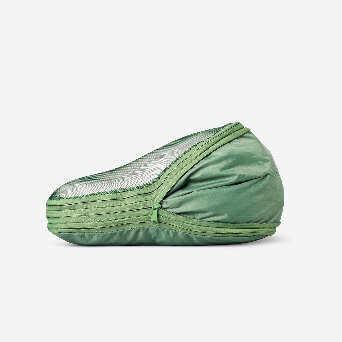 Green compression organiser bag