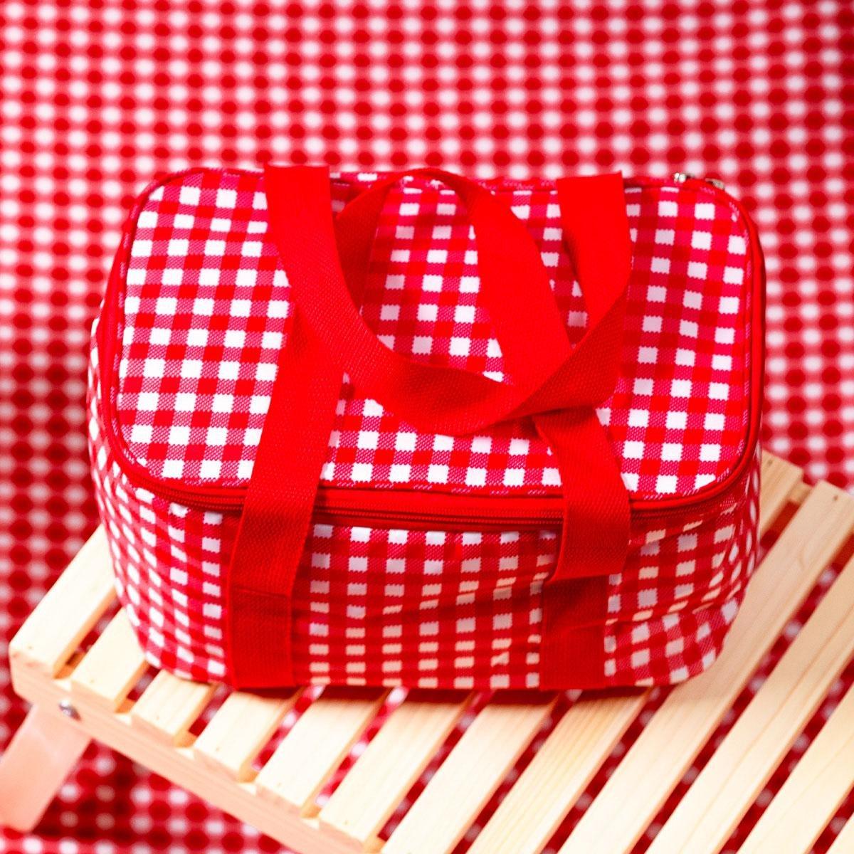 Red cooler bag