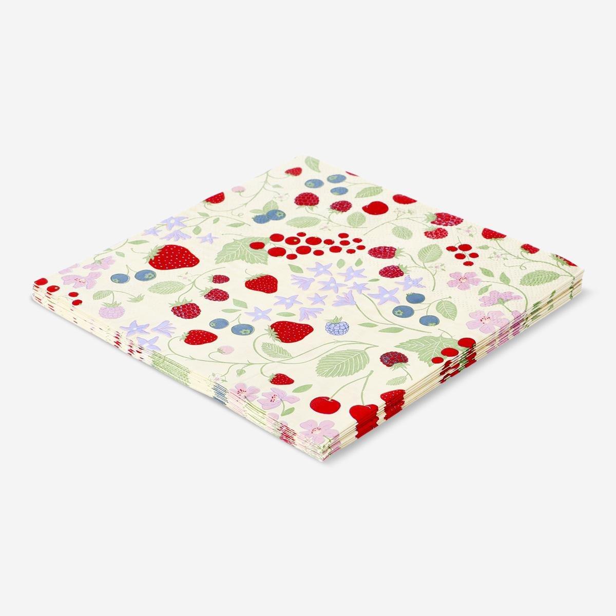 Multicolour napkins. 15 pcs