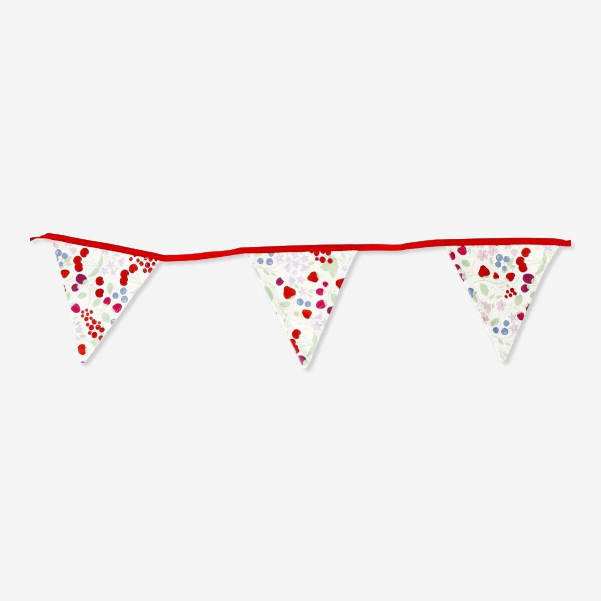 Multicolour fabric garland. 300 cm