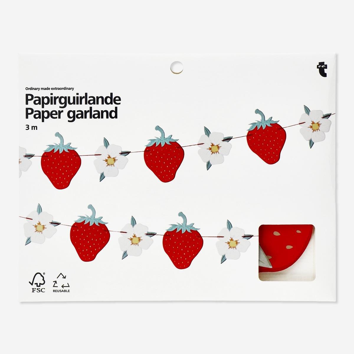 Paper garland. 300 cm
