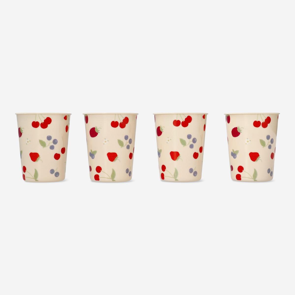 Plastic cups. 4 pcs