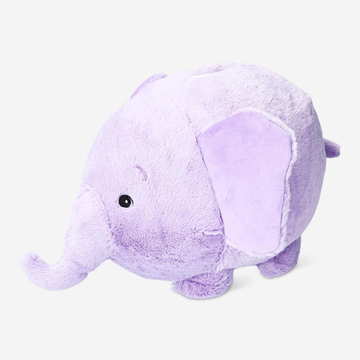 Purple elephant soft toy