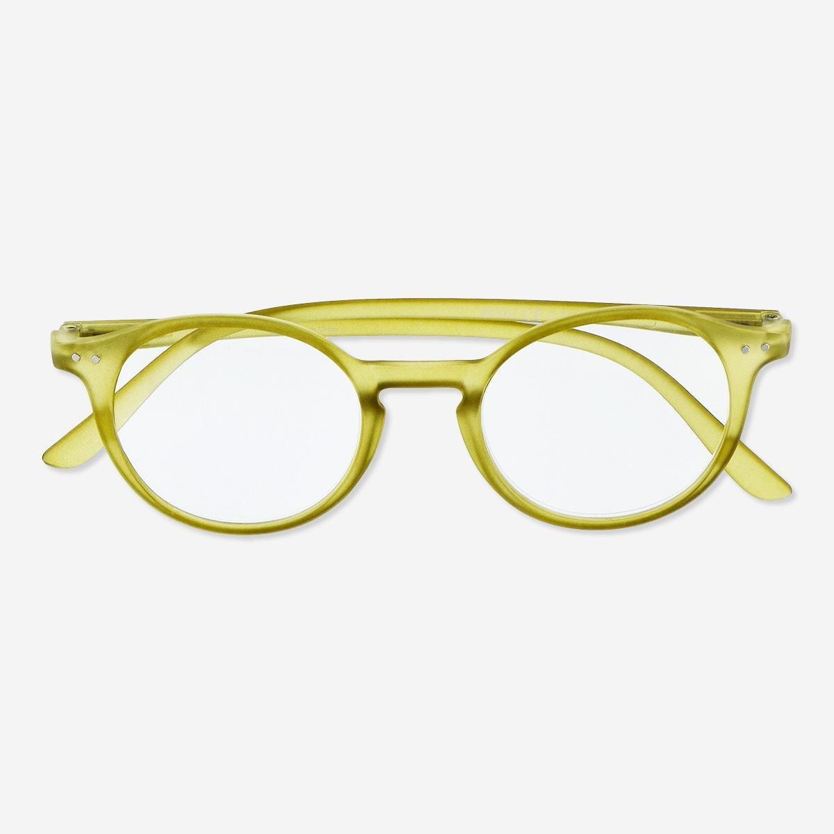 Green reading glasses. + 2
