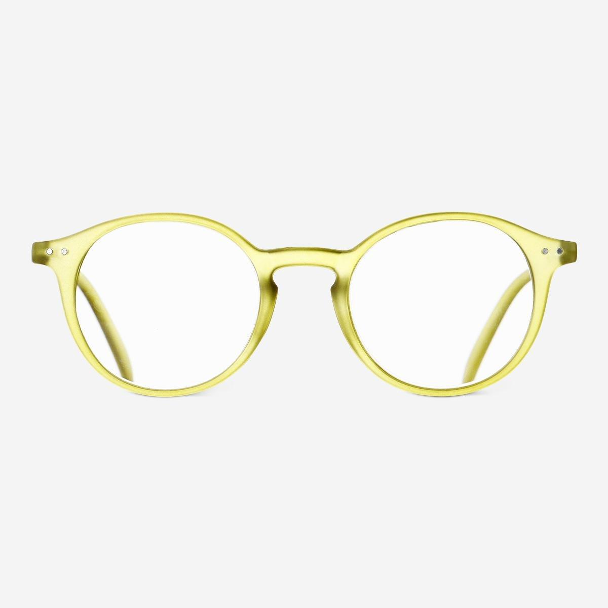 Green reading glasses. + 2