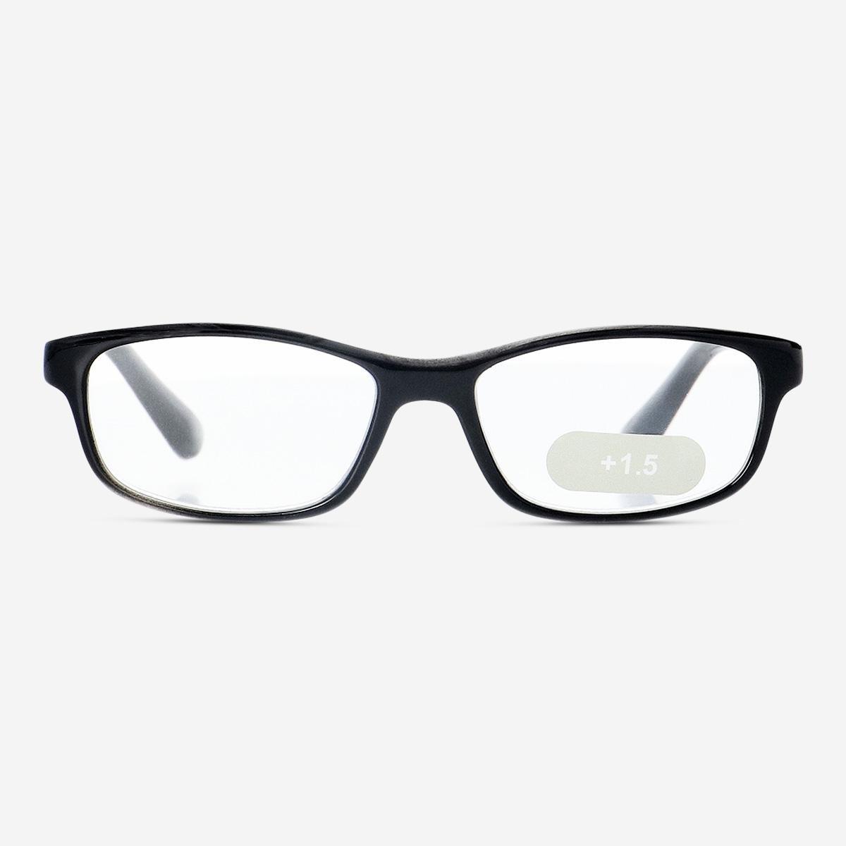 Black Reading glasses. +1.5