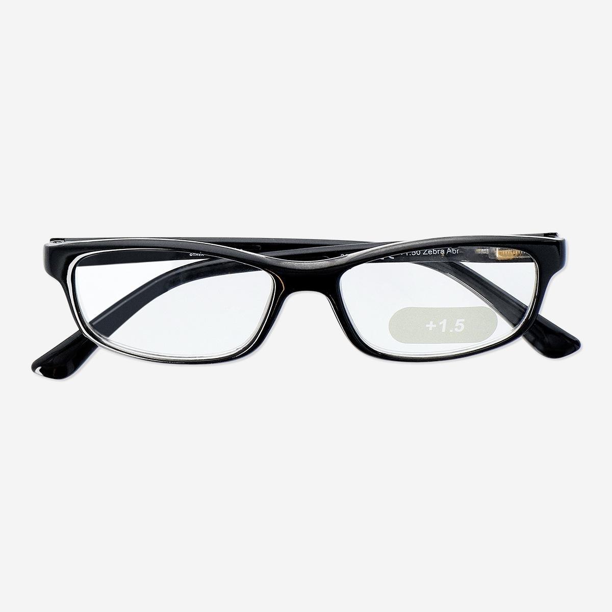 Black Reading glasses. +1.5