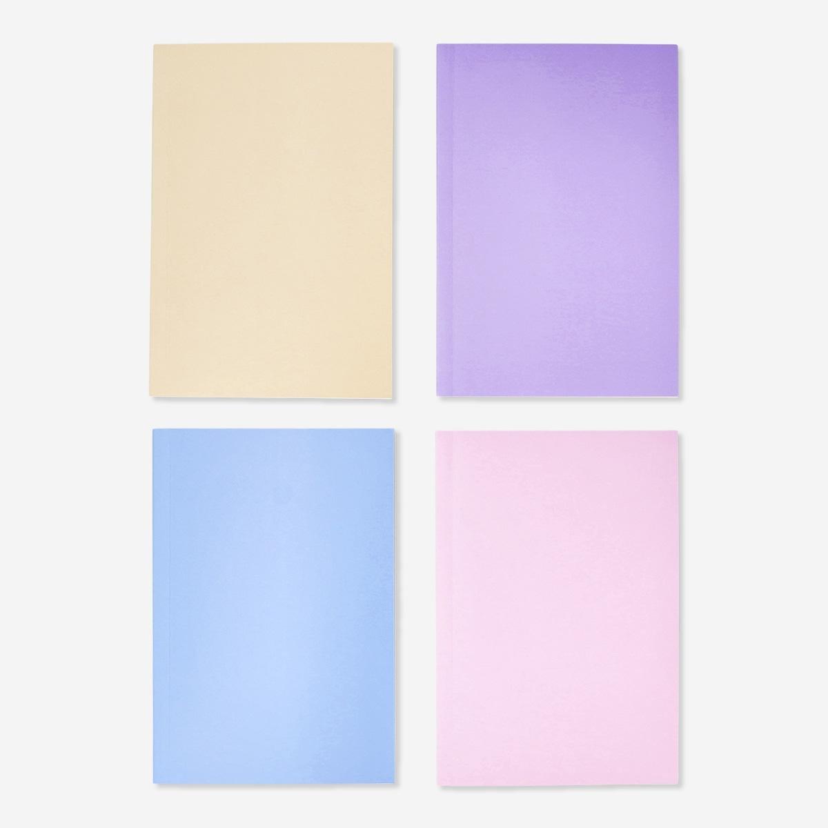 Multicolour notebook a5. 4 pcs