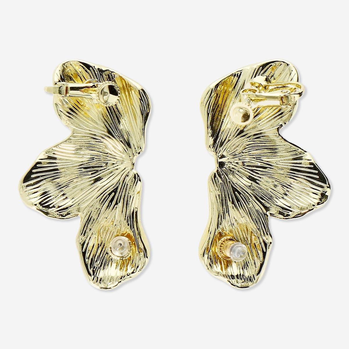 Gold metal earcuffs