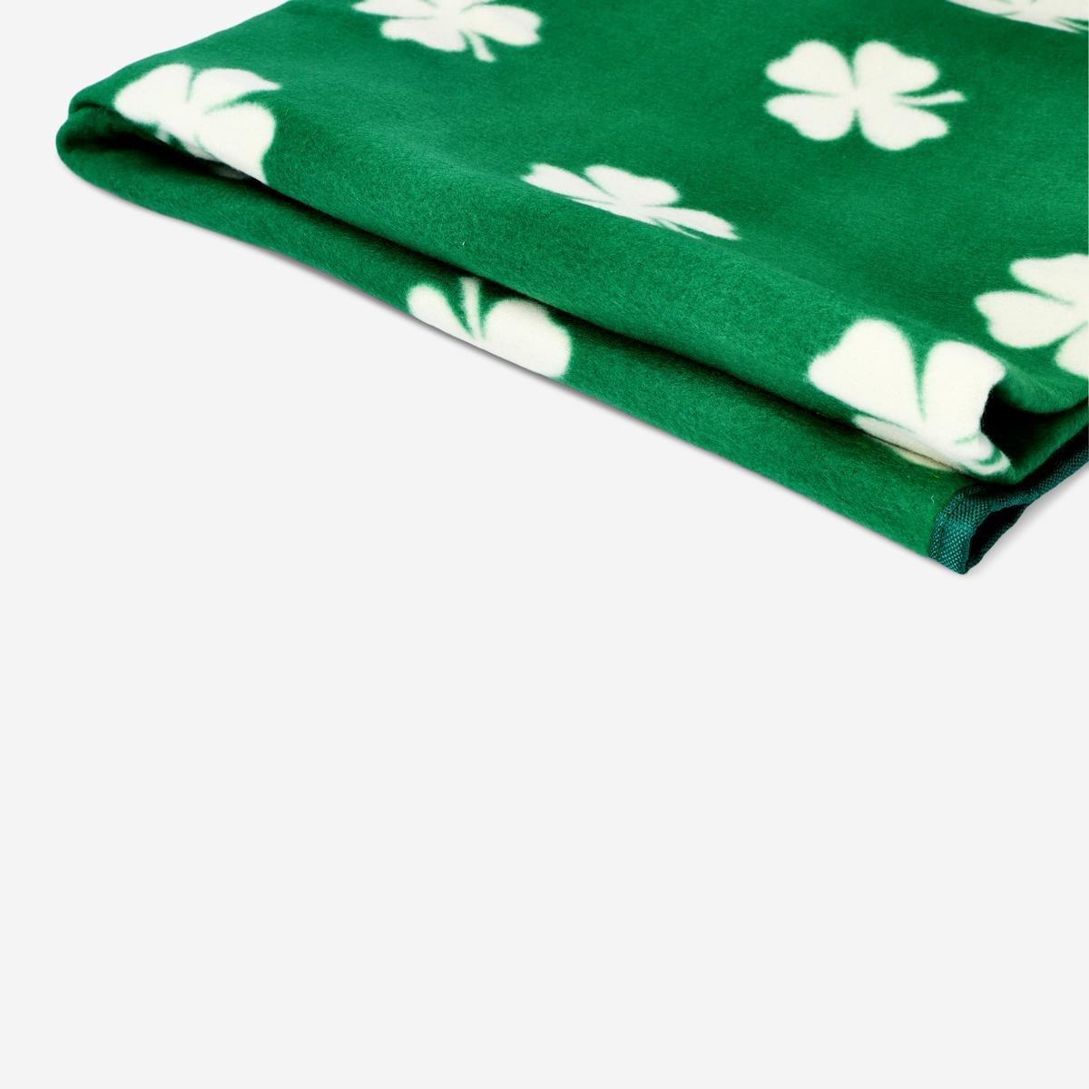 Green picnic blanket. with carrying strap