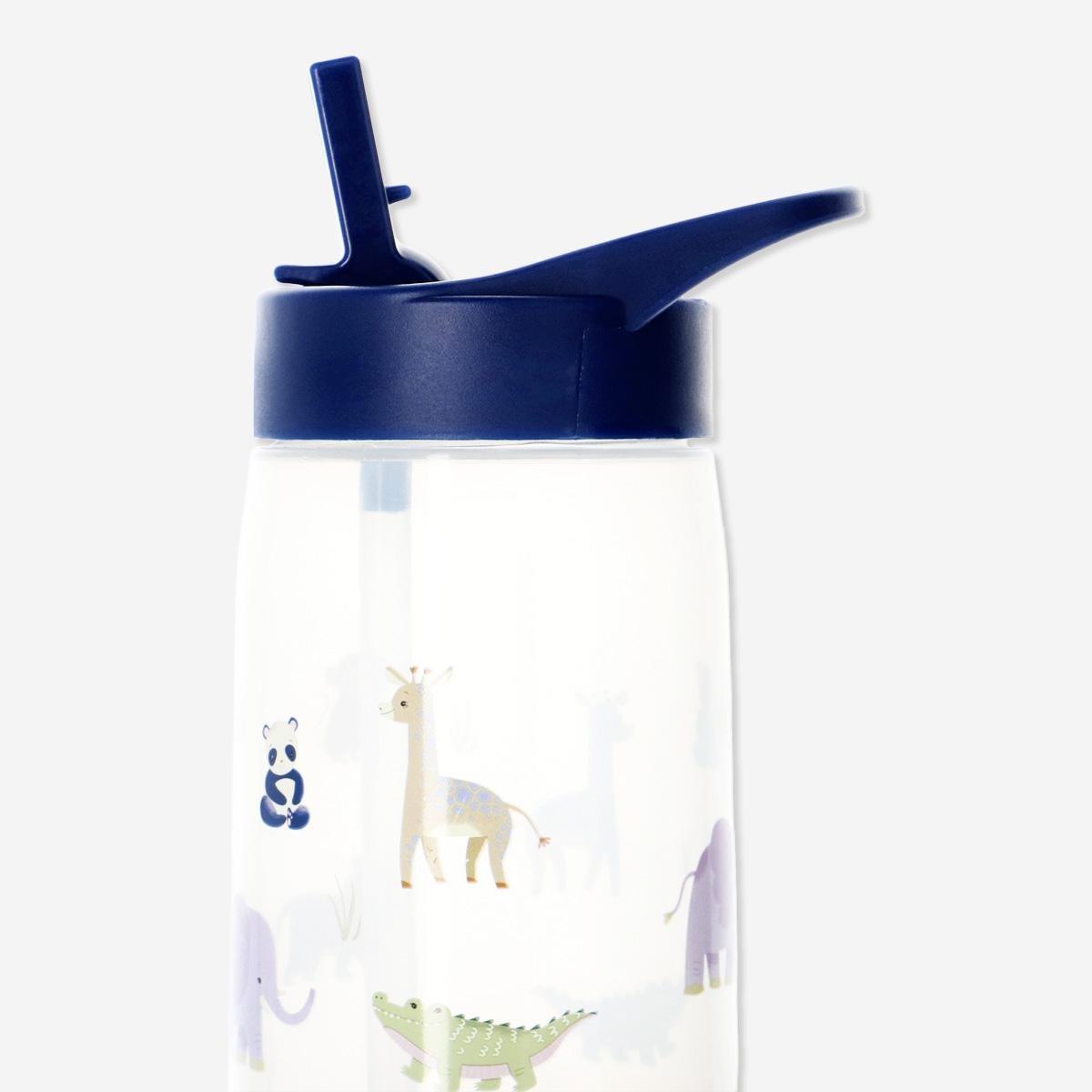 Blue drinking bottle. 400 ml