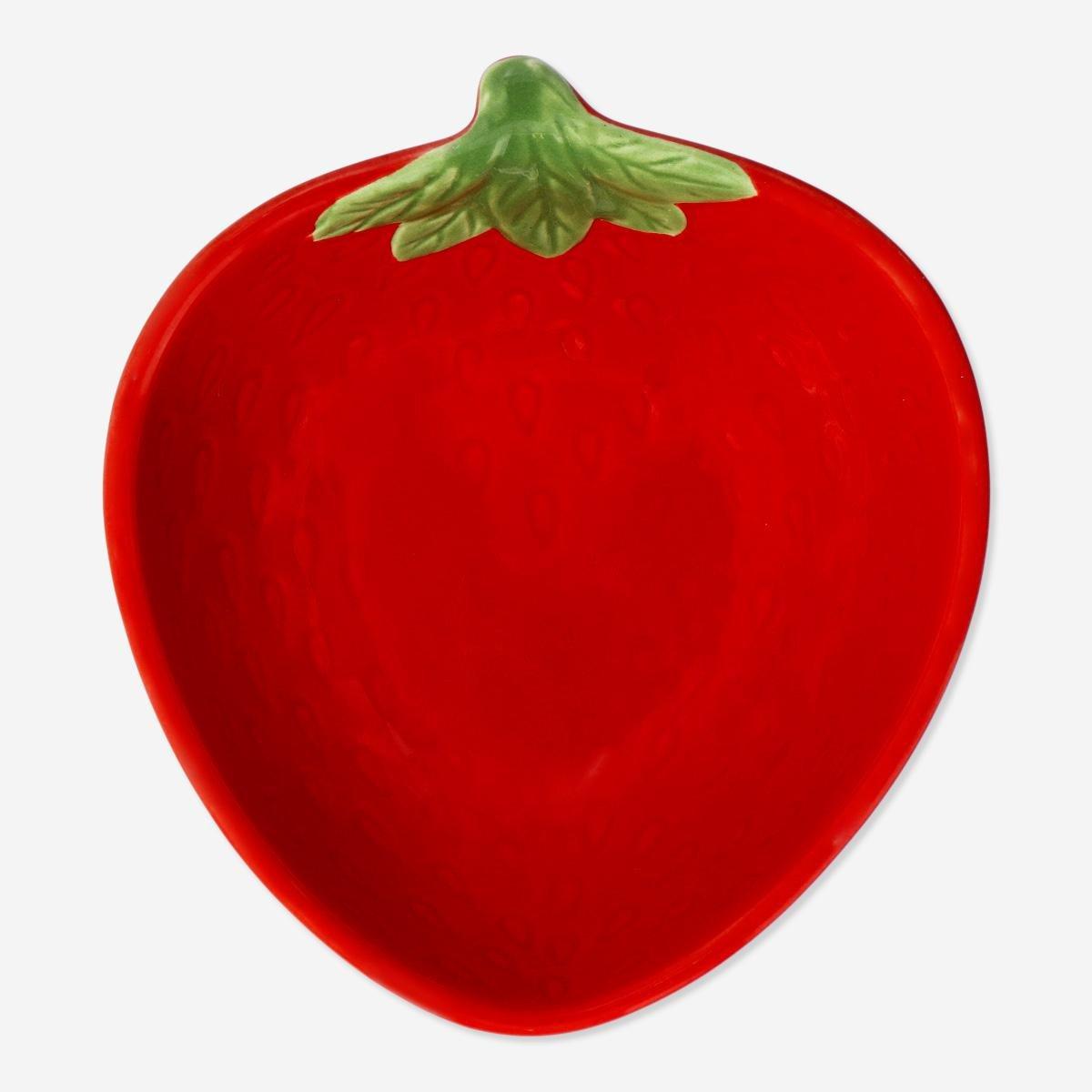 Red Strawberry Bowl. Small