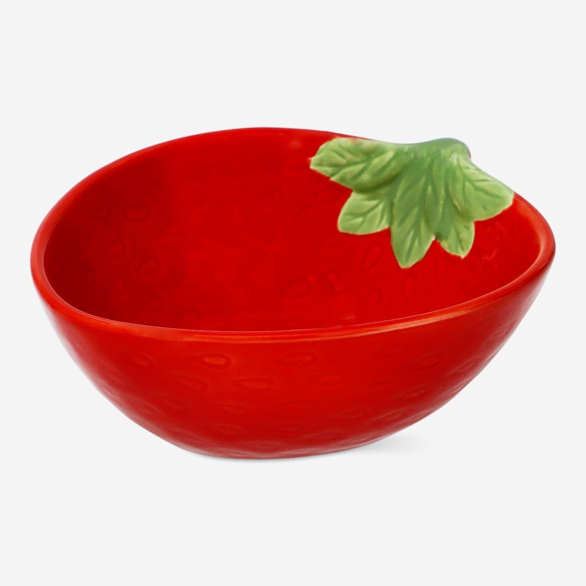 Red Strawberry Bowl. Small