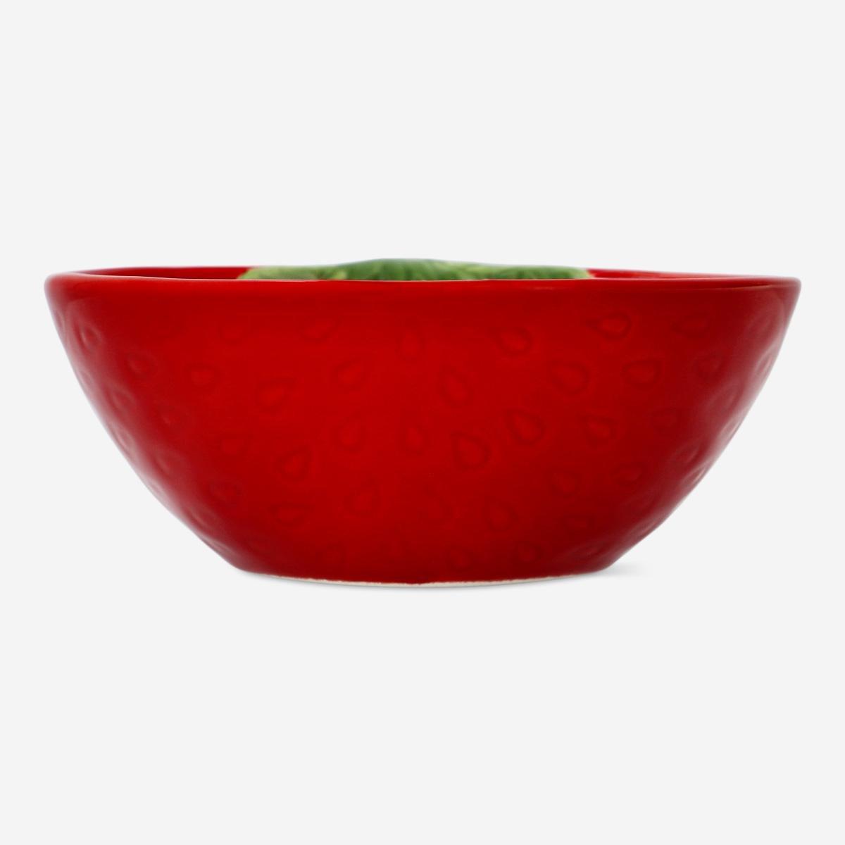 Red Strawberry Bowl. Small