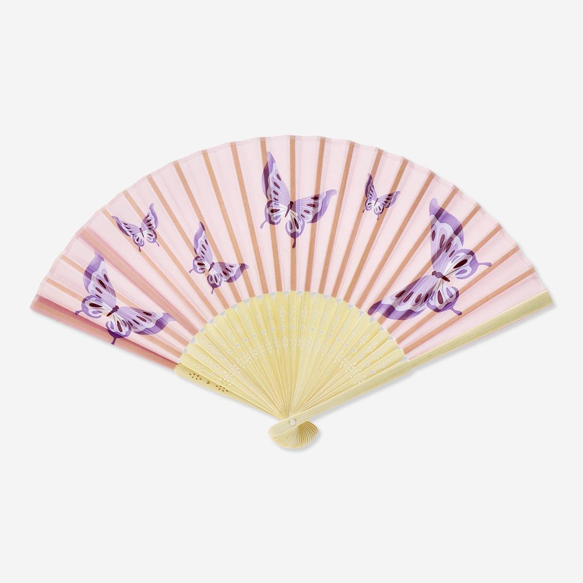 Pink foldable fan