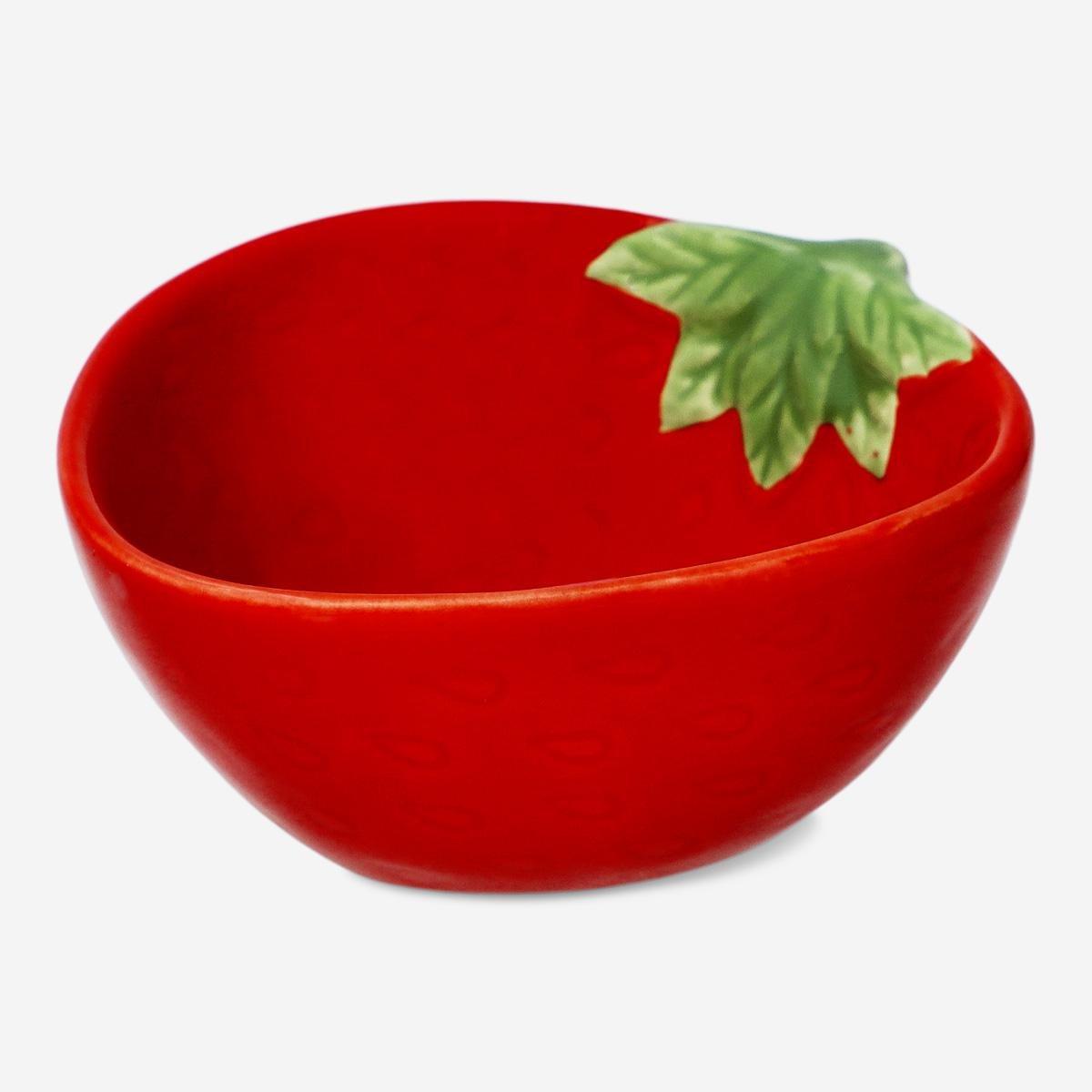 Red Strawberry Bowl. Extra Small
