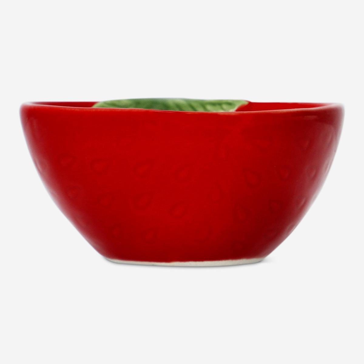 Red Strawberry Bowl. Extra Small
